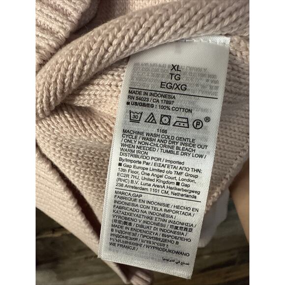 Gap Cable Knit Sweater Cream Beige XL - Picture 5 of 5